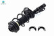 Set of 4 Front Quick Complete Strut-Coil Spring Assembly-Wheel Hub Bearing Assembly For 2015-2017 Chrysler 200 FWD