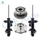 Set of 4 Front Suspension Strut Assembly-Wheel Hub Bearing Assembly For 2013-2016 Dodge Dart