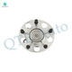 Set of 8 Rear Drilled Slotted Brake Disc Rotors-Wheel Hub Bearing Assembly-Ceramic Brake Pad Kit For 2004-2008 Acura TSX