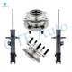 Set of 4 Front Suspension Strut Assembly-Wheel Hub Bearing Assembly For 2013 2014 Hyundai Santa FE