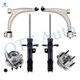 Set of 6 Front Lower Control Arm Ball Joint-Suspension Strut Assembly-Wheel Hub Bearing Assembly For 2005-2010 Pontiac G6