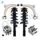 Set of 6 Front Lower Control Arm Ball Joint-Quick Complete Strut-Coil Spring Assembly-Wheel Hub Bearing Assembly For 2004-2012 Chevrolet Malibu