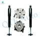 Set of 4 Front Shock Absorber-Wheel Hub Bearing Assembly For 2003-2009 Mazda B4000 Monotube Performance Upgrade
