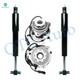 Set of 4 Front Shock Absorber-Wheel Hub Bearing Assembly For 1998-2000 Ford Ranger Monotube Performance Upgrade