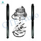 Set of 4 Front Shock Absorber-Wheel Hub Bearing Assembly For 1997 1998 Ford F-250 Monotube Performance Upgrade