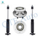 Set of 4 Front Shock Absorber-Wheel Hub Bearing Assembly For 1997-2004 Dodge Dakota 4-Wheel ABS