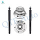 Set of 4 Front Shock Absorber-Wheel Hub Bearing Assembly For 2000 2001 Dodge RAM 1500 2-Wheel ABS