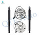 Set of 4 Front Shock Absorber-Wheel Hub Bearing Assembly For 2000 2001 Dodge RAM 1500 4-Wheel ABS