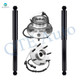 Set of 4 Front Shock Absorber-Wheel Hub Bearing Assembly For 2000-2003 Ford F-150 Monotube Performance Upgrade 4WD