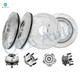Set of 8 Front-Rear Drilled Slotted Brake Disc Rotors-Wheel Hub Bearing Assembly For 2009-2014 2016-2019 Nissan Maxima