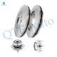 Set of 4 Front 330mm Disc Brake Rotors-Wheel Hub Bearing Assembly For 2012-2020 Dodge Journey