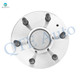 Set of 4 Front Drilled Slotted Disc Brake Rotors-Wheel Hub Bearing Assembly For 1999-2004 GMC Sierra 1500