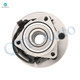 Set of 4 Front 331mm Drilled Slotted Brake Disc Rotors-Wheel Hub Bearing Assembly For 2001-2006 Chevrolet Tahoe