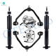 Set of 6 Front Upper Wheel Hub Bearing Assembly-Control Arm Ball Joint-Shock Absorber For 2002 Ford Expedition