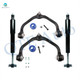 Set of 4 Front Upper Control Arm Ball Joint-Shock Absorber For 1998-2007 Mazda B3000 Monotube Performance Upgrade
