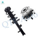 Front Left Quick Complete Strut-Coil Spring Assembly-Wheel Hub Bearing Assembly For 2009 2010 Chrysler Sebring FWD