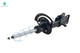 Set of 4 Front Suspension Strut Assembly-Wheel Hub Bearing Assembly For 2008-2014 Dodge Avenger