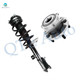 Front Left Quick Complete Strut-Coil Spring Assembly-Wheel Hub Bearing Assembly For 2008-2010 Chrysler Sebring V6
