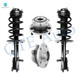 Set of 4 Front Quick Complete Strut-Coil Spring Assembly-Wheel Hub Bearing Assembly For 2008-2010 Chrysler Sebring V6
