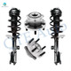 Set of 4 Front Right Quick Complete Strut-Coil Spring Assembly-Wheel Hub Bearing Assembly For 2008-2010 Chrysler Sebring V6 L4