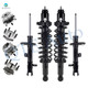 Set of 8 Front Suspension Strut Assembly-Wheel Hub Bearing Assembly-Rear Quick Complete Strut-Coil Spring Assembly-Wheel Hub Bearing Assembly For 2009 Dodge Caliber