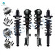 Set of 8 Front-Rear Quick Complete Strut-Coil Spring Assembly-Wheel Hub Bearing Assembly For 2008-2010 Chrysler Sebring V6 3.5L