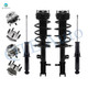 Set of 8 Front Quick Complete Strut-Coil Spring Assembly-Wheel Hub Bearing Assembly-Rear Suspension Strut Assembly-Wheel Hub Bearing Assembly For 2007-2009 Chrysler Sebring