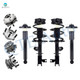 Set of 8 Front Quick Complete Strut-Coil Spring Assembly-Wheel Hub Bearing Assembly-Rear Complete Shock Absorber Kit-Wheel Hub Bearing Assembly For 2013 Nissan Pathfinder