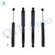 Set of 4 Front Steering Damper-Rear Shock Absorber For 2013-2018 RAM 3500