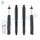 Set of 4 Front Steering Damper-Rear Shock Absorber For 1976-1986 Jeep CJ7