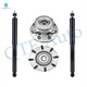 Set of 4 Front Wheel Hub Bearing Assembly-Shock Absorber For 2000 2001 Dodge RAM 2500 W/ 8800 GVW