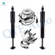 Set of 4 Front Wheel Hub Bearing Assembly-Shock Absorber For 2003-2009 Ford Ranger
