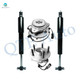 Set of 4 Front Wheel Hub Bearing Assembly-Shock Absorber For 1997-2001 Mercury Mountaineer Monotube Performance Upgrade