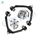 Set of 4 Front Upper Wheel Hub Bearing Assembly-Control Arm Ball Joint For 2004 Ford F-150 Heritage