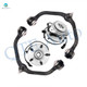 Set of 4 Front Upper Wheel Hub Bearing Assembly-Control Arm Ball Joint For 2003 2004 Mazda B4000 Front Coil