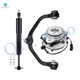 Set of 3 Front Right Upper Control Arm Ball Joint-Wheel Hub Bearing Assembly-Shock Absorber For 2003 2004 Mazda B4000 Front Coil
