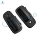 Pair of 2 Front L-R Door Handle For 1996-2009 Chevrolet Express 3500 Textured Black