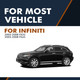 Fits FR/RL/RR Exterior Door Handle For 2003-2008 Infiniti FX45 Base Cap w/o hole chrome