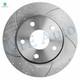 Front Drilled Slotted Brake Disc Rotors For 2007-2017 Jeep Wrangler