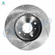 Front Drilled Slotted Brake Disc Rotors For 1998-2002 Honda Accord