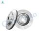 Front Drilled Slotted Brake Disc Rotors For 2006 2007 Toyota Highlander
