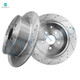 Rear Drilled Slotted Brake Disc Rotors For 2003-2008 Toyota Matrix
