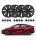Set of 4 Original Car Model Wheel Covers Hubcaps For 2021-2024 Tesla Y 19 inch Wheel