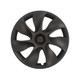 Set of 4 Matte Black Wheel Covers Hubcaps For 2021-2024 Tesla Y 19 inch Wheel