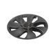 Set of 4 Matte Black Wheel Covers Hubcaps For 2021-2024 Tesla Y 19 inch Wheel