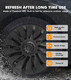 Set of 4 Wheel Covers Full Rim Storm Hubcaps For 2021-2024 Tesla Y 19 inch Wheel