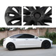 Set of 4 Wheel Covers Hubcaps Cyclone Style For 2017-2023 Tesla 3 18 inch Wheel Except Highland