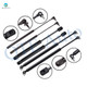 Full Set Hood-Liftgate-Back Glass Lift Support For 1999-2004 Jeep Grand Cherokee