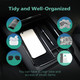 Center Console Organizer Tray Storage Box With USB & Type-C To 2021 2022 2023 2024 Tesla model y and model 3 (Exc. Highland), Storage Box ABS Material For Glasses,Credit Cards,Small Change