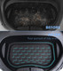 Front Trunk Mat 3D Tech Waterproof Durable Floor Liners For 2017-2023 Tesla Model 3 Except Highland, Compatible for tesla model 3 front trunk mat 2021 2022 2023 2024 Exc. Highland